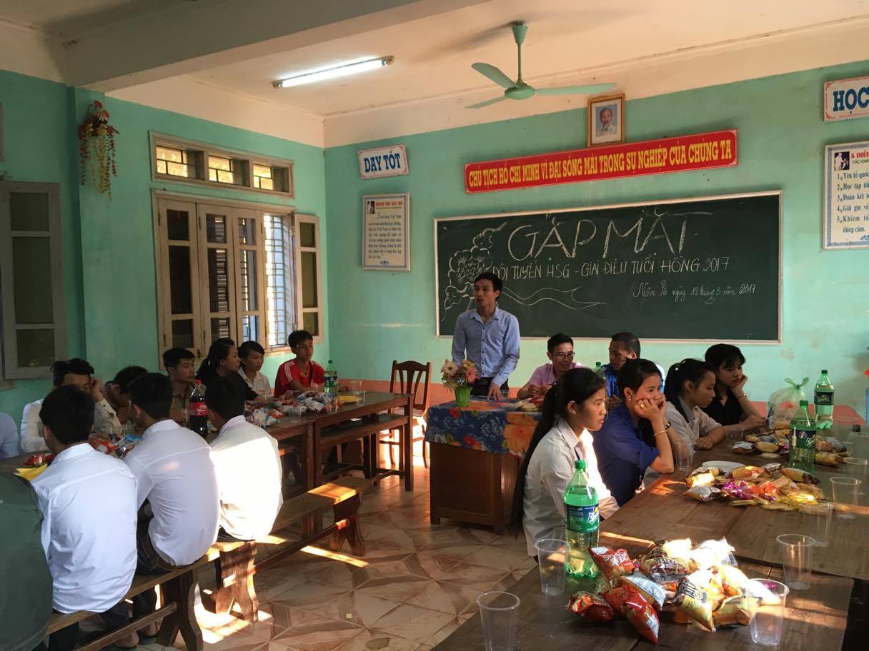 Gặp mặt các đội tuyển dự thi học sinh giỏi cấp tỉnh và hội thi giai điệu tuổi hồng cấp tỉnh lần thứ 5 - 2017