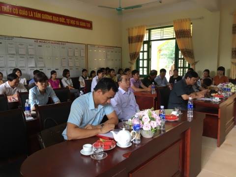 Ngày 1/9/2017 Sở Giáo dục và Đào tạo tổ chức công bố Quyết định bổ nhiệm Hiệu trưởng trường Trung học phổ thông Nậm Pồ.
