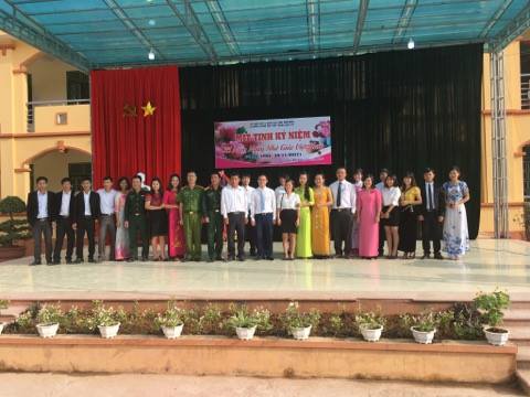 Trường THPT Nậm Pồ long trọng tổ chức mít tinh kỷ niệm 35 năm ngày nhà giáo Việt Nam